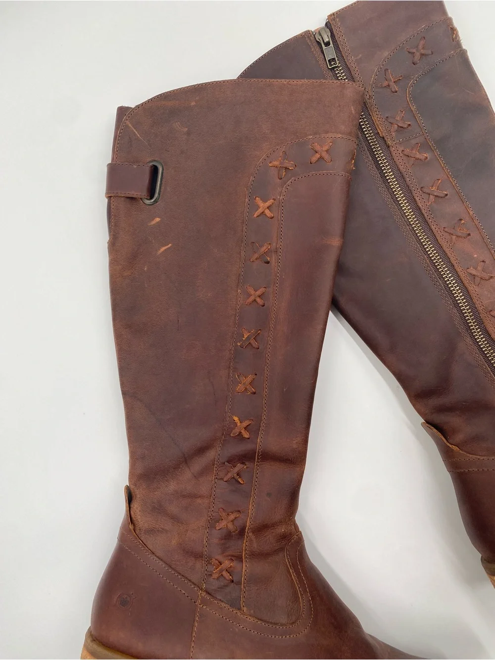 Born Albi Leather Riding Boots EUC Size 6.5